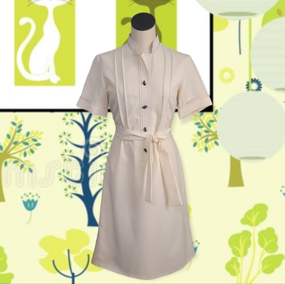 Vintage 60s White Dress